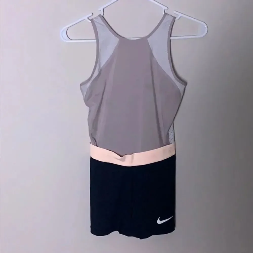 Nike XS workout one piece bodysuit training unitard